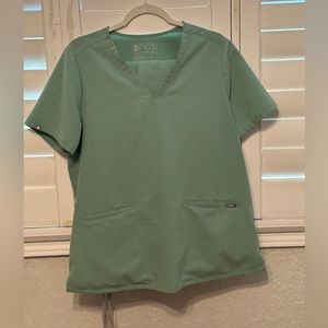 FIGS Limited Edition Jade Two Front Pocket Scrub Set - Large - Tall Pants !